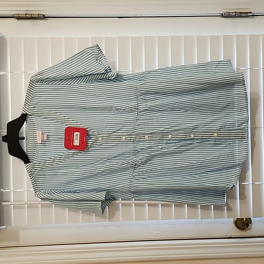 Isabel Maternity Baby Blue and White Top